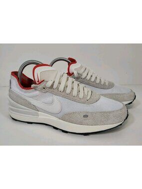 Nike Waffle One Vintage Shoes Low Women's 8 White Picante Red DX2929-101 NWOB